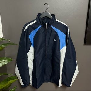 Navy Blue Windbreaker Wilson Size Small ($15)